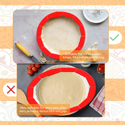 Adjustable Silicone Pie Crust Shield, Reusable for Baking