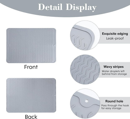 Ice Bucket drying mat,silicone pad for Galvanized Tubs,Beverage Tub,Drink Buckets for Parties,Metal Tub,Beer Buckets,Use Ice Tub for Indoor or Outdoor Bars party