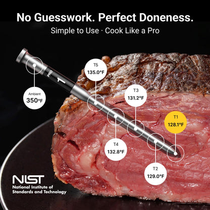 ThermoMaven 3000FT Wireless Meat Thermometer, No App Needed, 2 Probes