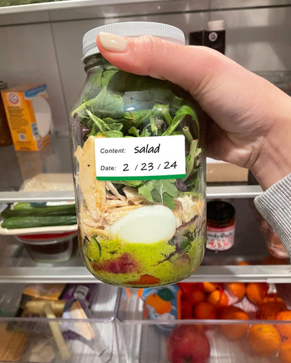 300pcs Removable Freezer Labels, 1 x 2 Inch Food Labels to Write on Food Storage Stickers Date Label, Waterproof Oil Resistant Canning Labels Jar Labels Freezer Paper Label, Clean Leaves No Residue