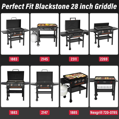 Upgraded Grill Table for Weber Kettle 22"/18"/26", Master Touch 22", Smokey Mountain, Recteq Pellet Grill RT-B380, Prep Station with Cutting Board, Basin, 4 Hooks, Shelf for Weber Kettle Accessories