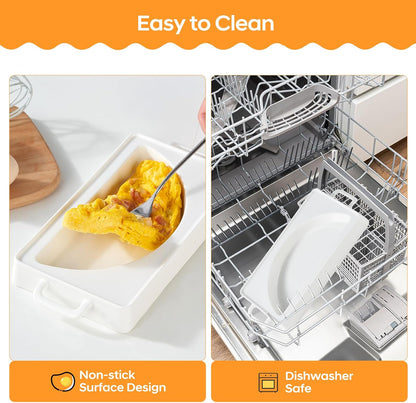 EliteVibe Ceramic Microwave Omelet Maker, BPA-Free Egg Cooker
