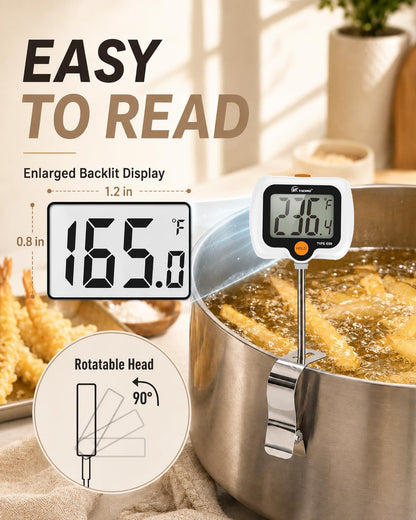 Oven Thermometer 2.75-Inch Dual Scale, 50-300°C/100-600°F, NSF 2‑Pack
