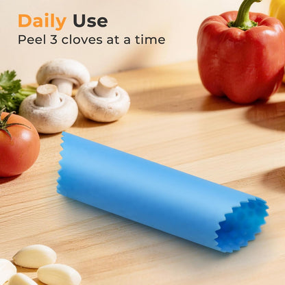 Silicone Garlic Peeler Tube Roller (Black,Green)