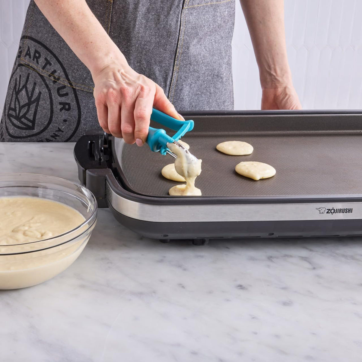King Arthur Baking Company Tablespoon Cookie Scoop Dough Portions for Drop Cookies, Mini Scones, and Pizzelle