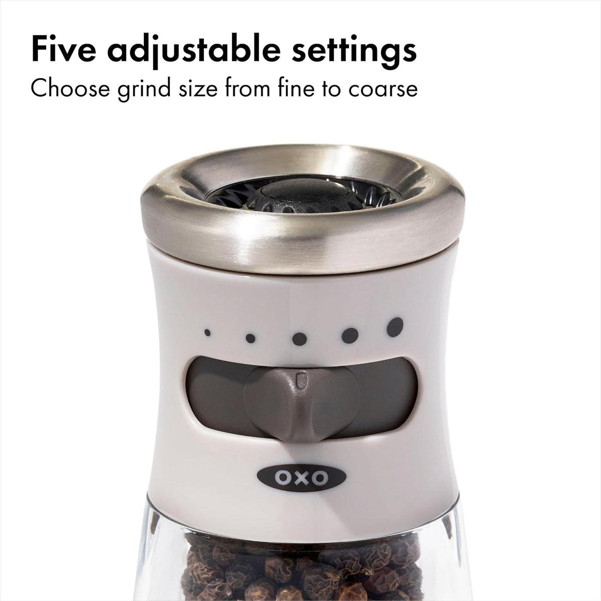 OXO Good Grips Contoured Pepper Grinder with Adjustable Ceramic Mill