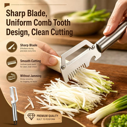 3Pcs Multi Functional Kitchen Tool Peeler, Stainless Steel 4-In-1 Multifunctional Fruit & Vegetable Peeler(Peelers Shreddingbottle Openerscaling Fish), for Fruit Veggie Potato Pumpkin