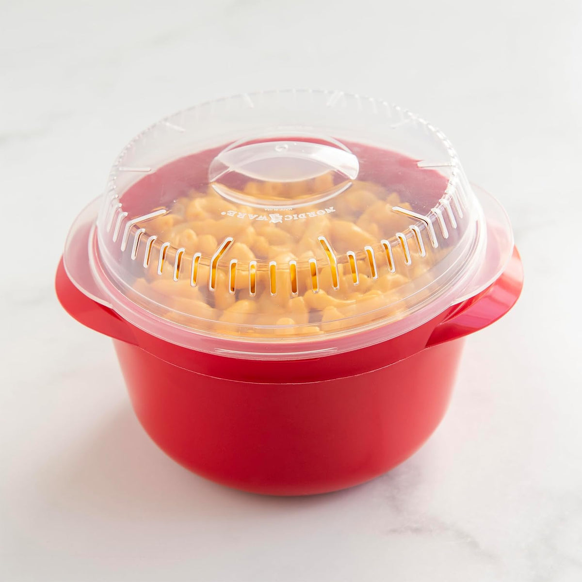 Nordic Ware Microwave Multi-Boiler, 5.5 Cup, Red