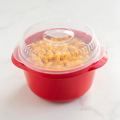Nordic Ware Microwave Multi-Boiler, 5.5 Cup, Red
