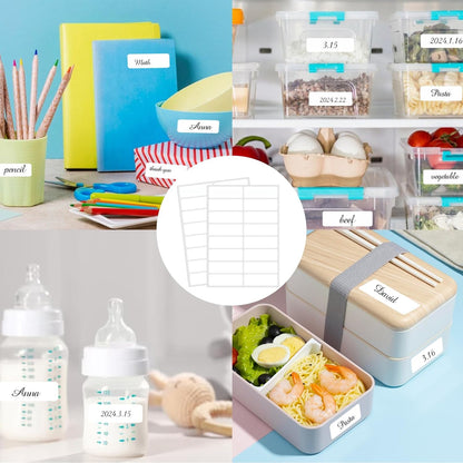 Removable Freezer Labels Stickers, 1 x 3 Inch Blank Removable Freezer Labels Food Storage Stickers, Date Label Waterproof Oil Resistant Easy Clean No Residue- 250 Sheets