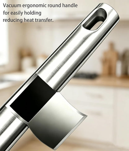 304 Stainless Steel Soup Ladle, Large Ladle with Long Hollow Handle, for Cooking, Stirring, Soup, Sauce, Dishwasher Safe (1, Soup Ladle)