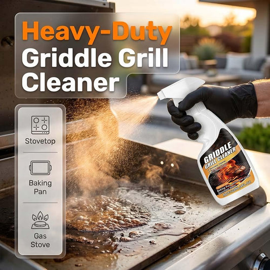 Fast Acting Heavy Duty Grill Degreaser Spray, 2026 New Griddle Grill Cleaner, Multi Surface Kitchen Grease Cleaner for Outdoor Cooking BBQ Grill Cleaner, for Home Cooks Cooktop Cleaner Spray (1)