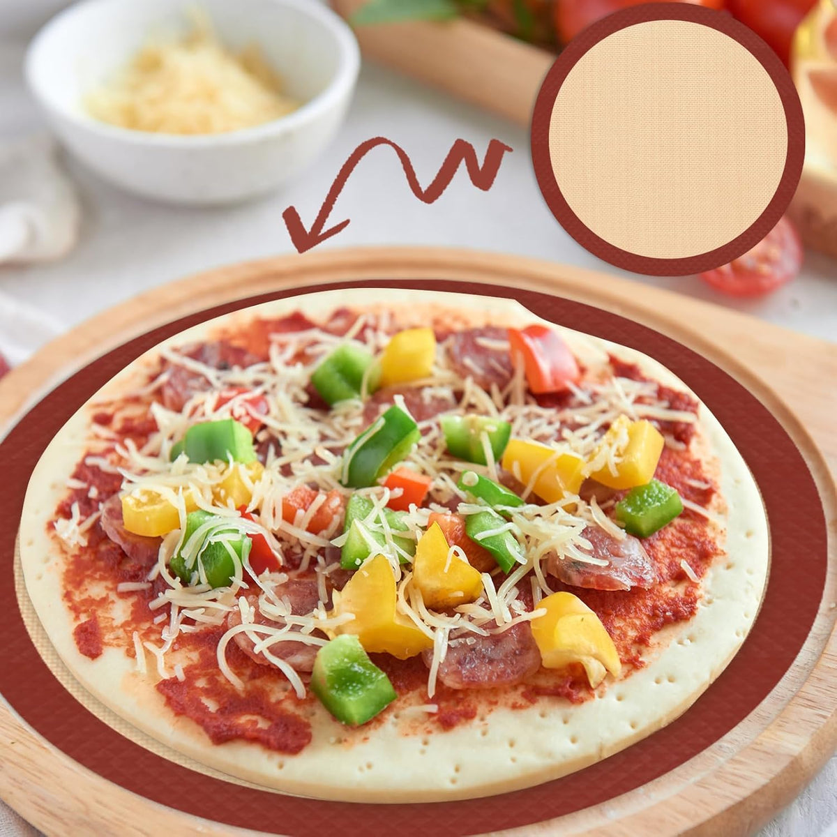 Koolstuffs Silicone Baking Mat, Nonstick and Reusable, 3 Pack