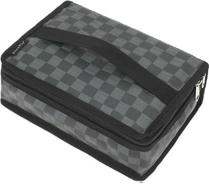 FlowFly Small Insulated Lunch box Portable Soft Bag Mini Cooler Thermal Meal Tote Kit with Handle for Work & School, Black