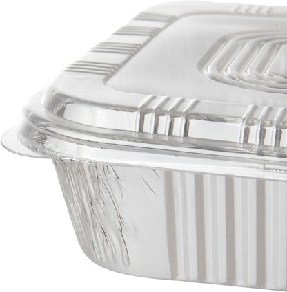 Waytiffer 25pack- 8 x 8 Aluminum foil Pans Disposable Heavy Duty Square baking Cake Pan, Cooking Tins Homemade Breads Oven Pans,Foil Pan, Baking pan Roasting