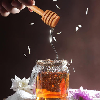 200 Pcs Honey Dipper Sticks, 3 Inch Mini Wooden Honeycomb Stick