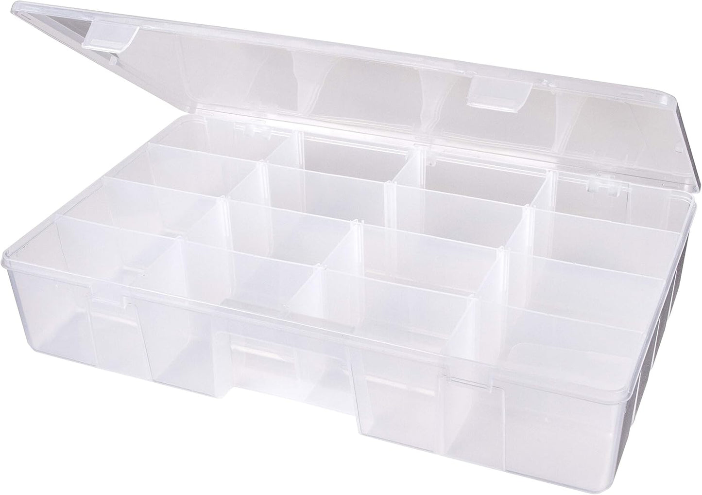 ArtBin Large Solutions Box Clear Art & Craft Organizer with Dividers - Plastic Storage Case for Convenient and Versatile Storage - Ideal for Various Craft Supplies