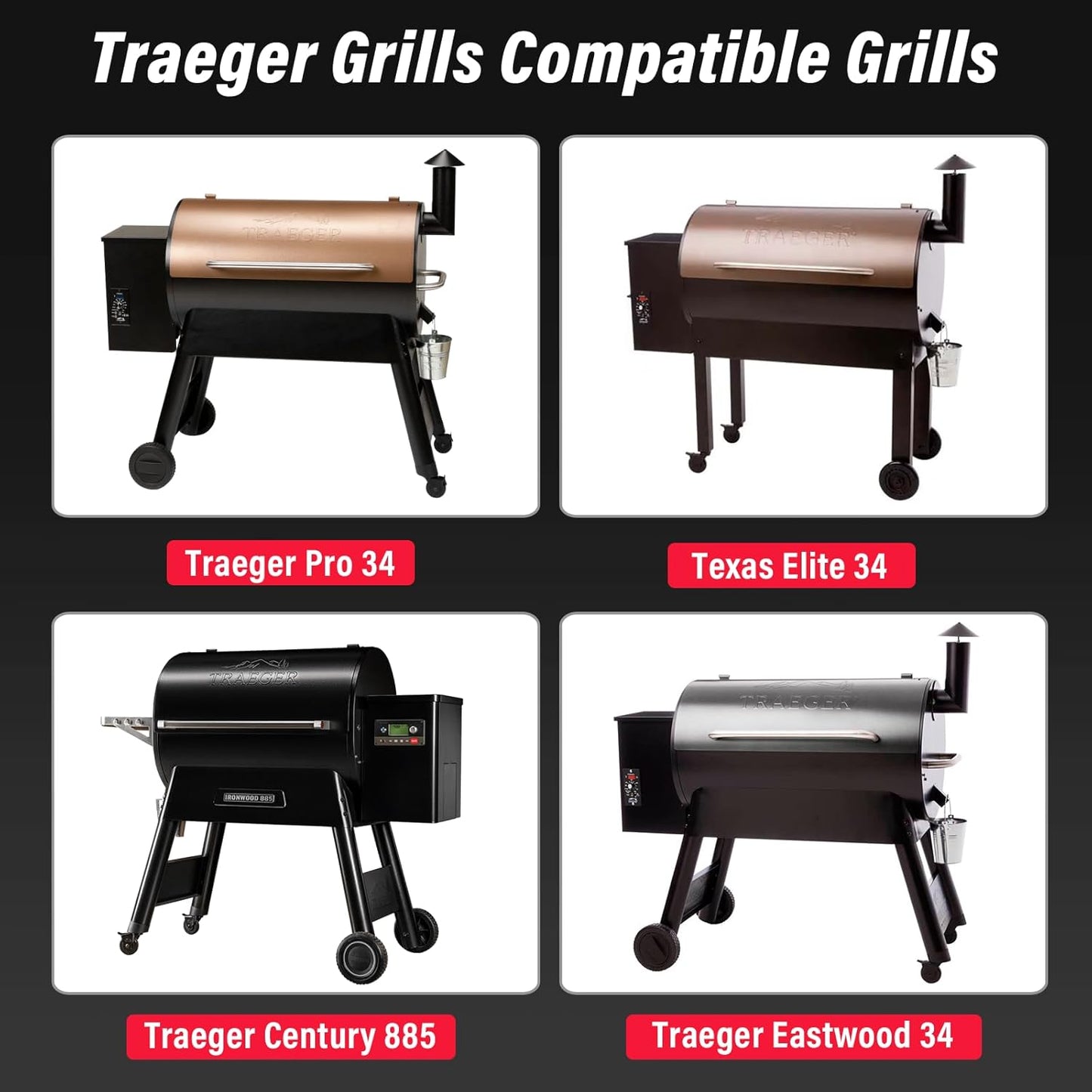 Upgraded Grill Table for Weber Kettle 22"/18"/26", Master Touch 22", Smokey Mountain, Recteq Pellet Grill RT-B380, Prep Station with Cutting Board, Basin, 4 Hooks, Shelf for Weber Kettle Accessories