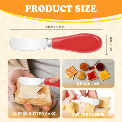 Butter Spreader Knife Set, 2 Pack Butter Knives and Cheese Knives