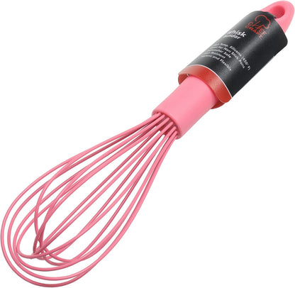Chef Craft Premium Silicone Wire Cooking Whisk, 10.5 Inch, Red