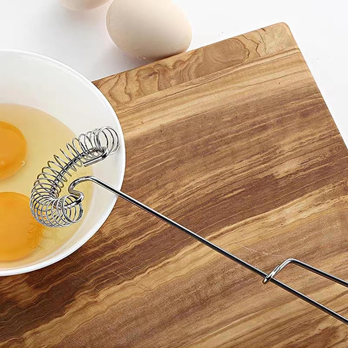 KarDoL 2 Pack Stainless Steel Coil & Flat Whisks for Eggs, Sauces, Gravy