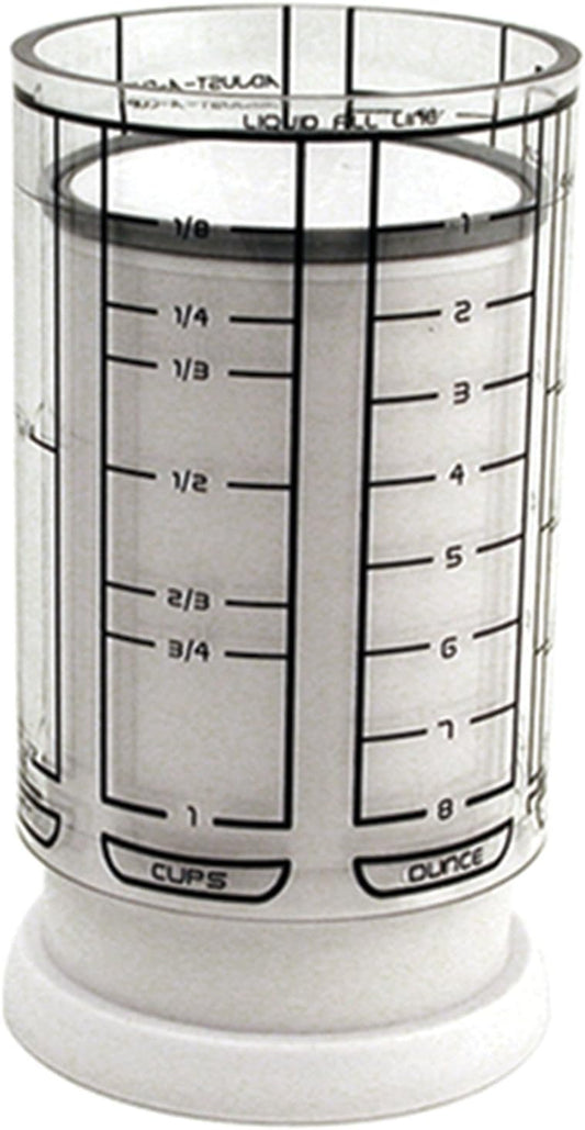 KitchenArt 1 Cup Adjust-A-Cup, Plastic, White