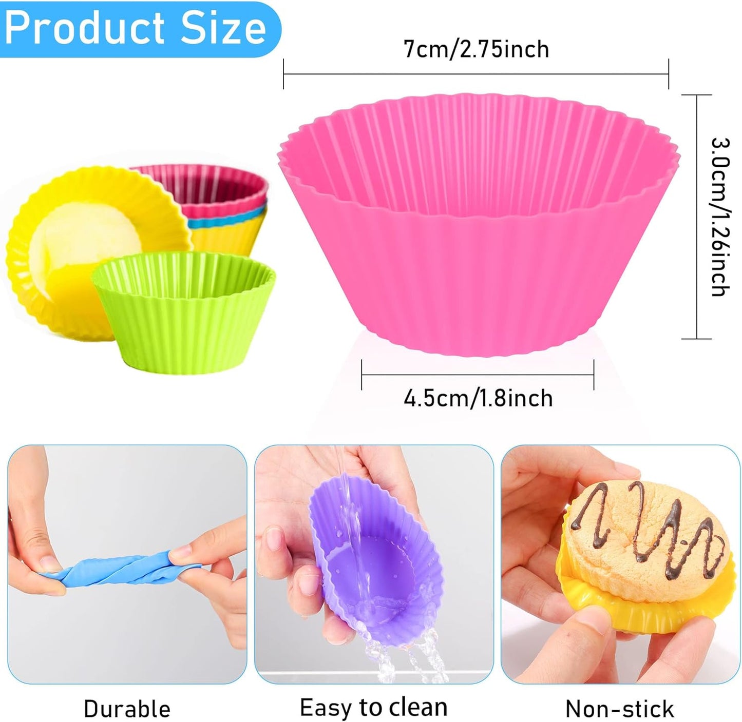 FUNGYAND Sandwich Cutter Set, 52 in 1 Bento Box Accessories Kit Includes Sandwich Cutters, Fruit Cutter, Food Picks, Silicone Cups, Musubi Maker, Rice Ball Maker, Complete Bento Lunch Box Supplies