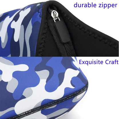FlowFly Neoprene kids Lunch box Insulated Soft Bag Mini Cooler Thermal Meal Tote Kit for Boys, Girls,Men,Women,School,Work, Office,Black