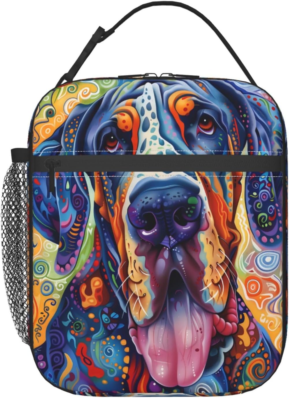 Reusable Sea Otter and Water Lily Lunch Box for Kids Girls Boys Women Adult, Insulated Cute Lunch Bag,Polyester Cooler Handbags Case for School Picnic Work Travel Outdoor Beach or Hiking
