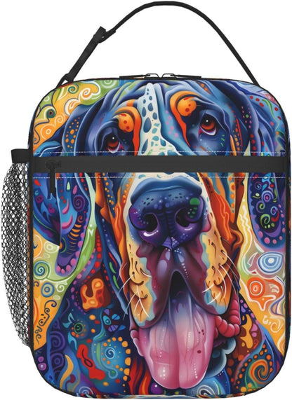 Reusable Sea Otter and Water Lily Lunch Box for Kids Girls Boys Women Adult, Insulated Cute Lunch Bag,Polyester Cooler Handbags Case for School Picnic Work Travel Outdoor Beach or Hiking