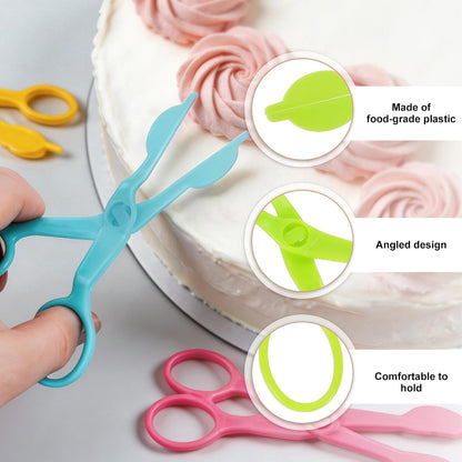 uxcell 3Pcs Flower Lifter Cake Decorating 5.1x2.2" Fondant Tool Purple