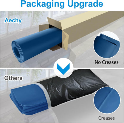 AECHY Extra Large Silicone Mat 78.74”x19.69”x0.08”, Multipurpose Silicone Mat Thick Heat Resistant Mat Shipped Rolled Up Kitchen Counter Mat Nonslip Silicone Mats for Kitchen Counter Translucent