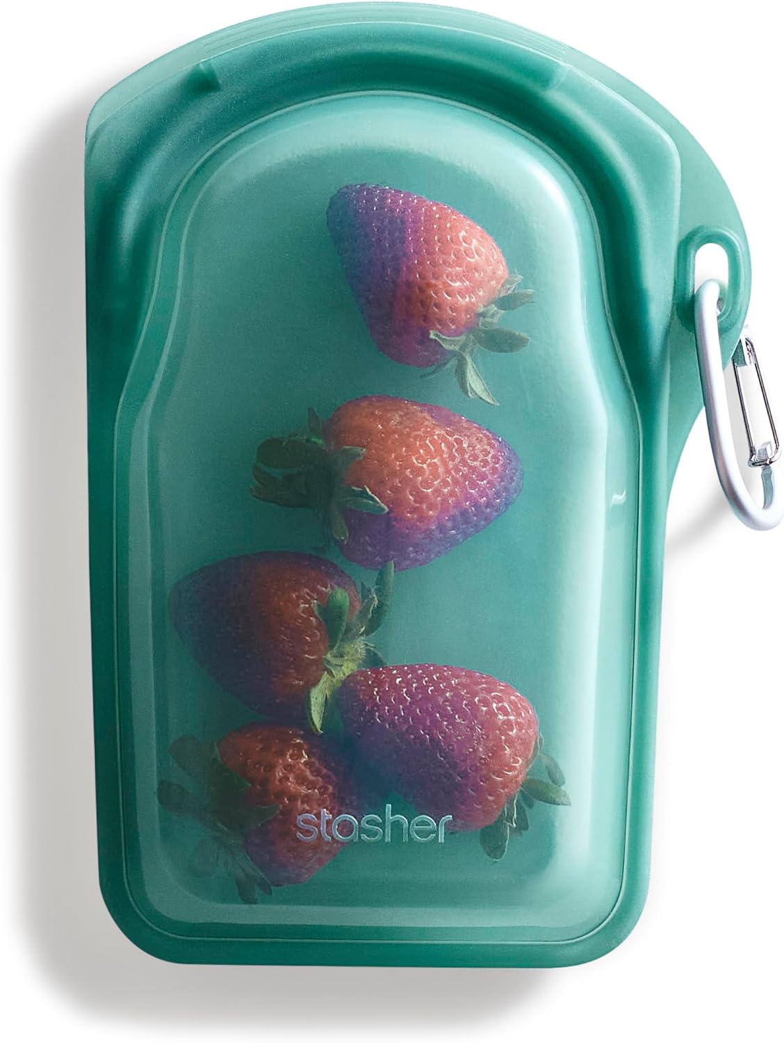 Stasher Premium Reusable Silicone Food Storage Bags, 2-Pack, Clear