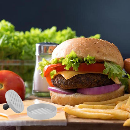 Aluminum Burger Press Patty Maker with 200 Non-Stick Papers - Commercial & Home Use, Hamburger Meat Press Tool, Dishwasher Safe (Black)