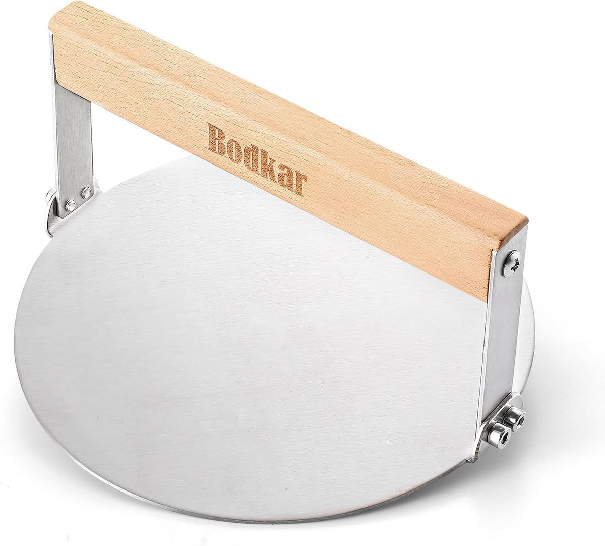 bodkar Stainless Steel Burger Press, 6 inch Round Burger Smasher