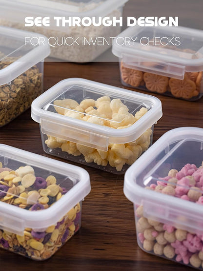 LivLab Mker 20 PCS Food Storage Containers with Lids - Reusable Meal Prep Containers Bpa-Free Freezer Lunch Boxes for Leftovers, Snack, Fruits, Salad - 10Sets | 20 fl oz | 2.5 Cups