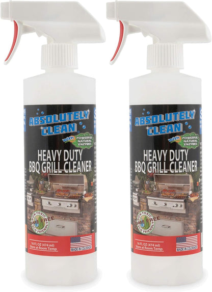 Absolutely Clean IT JUST WORKS GREAT as Grill Cleaner Spray! - Professional Strength, Natural Enzyme Formula - Fast Acting, Fume Free - USA Made (16oz Spray Bottle)