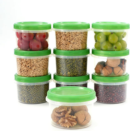 Airtight Food Storage Containers, Leakproof, BPA-Free, Stackable Kitchen & Pantry Organizers for Dry Food, Meal Prep, Snacks, Leftovers, Microwave, Dishwasher and Freezer Safe (10 Pack-16 Oz)