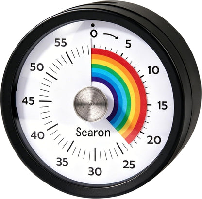Searon Magnetic Kitchen Timer, 60-Minute Visual Dial (Blue)