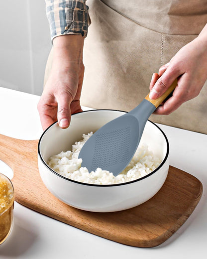 Badiano Cooking Spoon and Rice Scooper for Nonstick Cookware,Multi-function