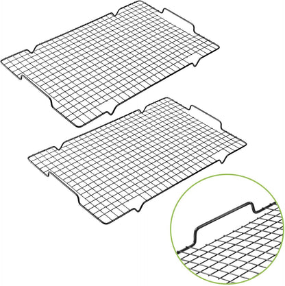 HULISEN Cooling Rack, 16 x 10 Inch Nonstick Baking Rack with Handles