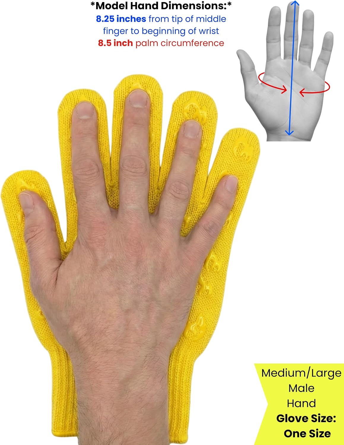 Oven Gloves with Fingers - 932°F Extreme Heat Proof and Cut Resistant Mitts for Kitchen, BBQ, Grill, Baking, Fire Pit - EN407 Certified with Non-Slip Silicone Grip and Cotton Lined for Comfort