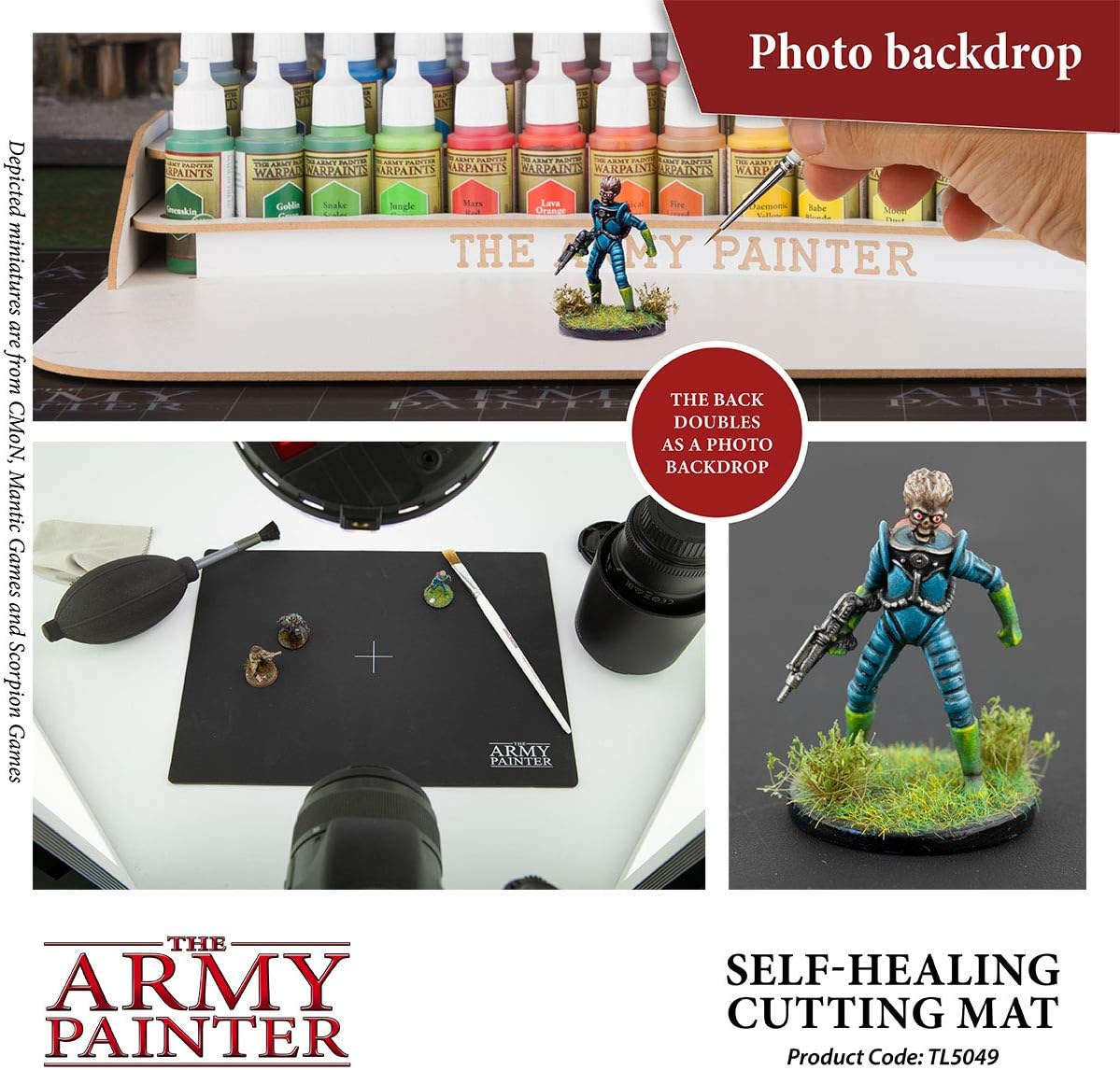 The Army Painter, Self-Healing Cutting Mat, Double Sided PVC Non-Slip, A4