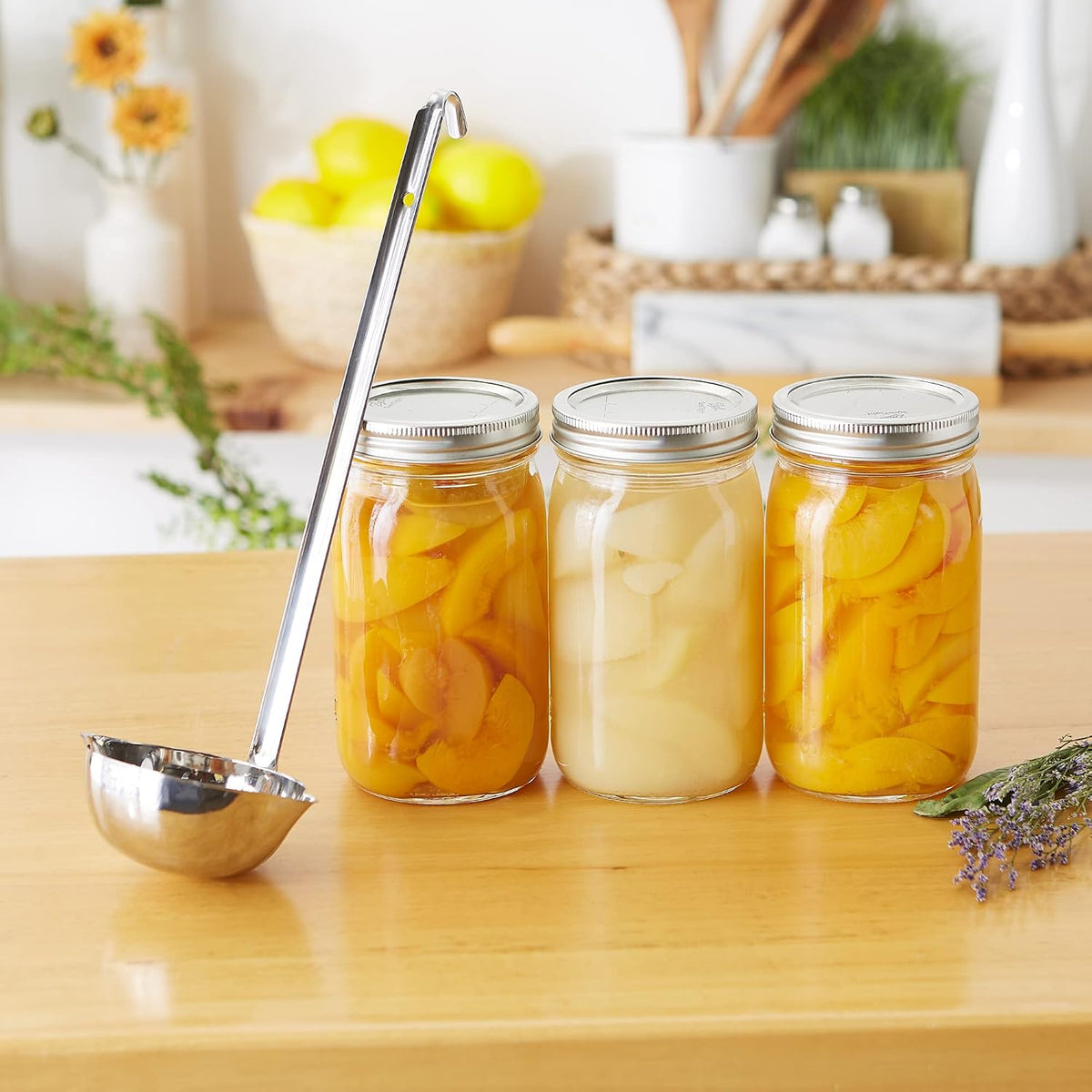 RSVP International Endurance Canning Collection Non-Reactive 18/8 Stainless Steel, Dishwasher Safe, Funnel, Wide Mouth, 2-3/4"