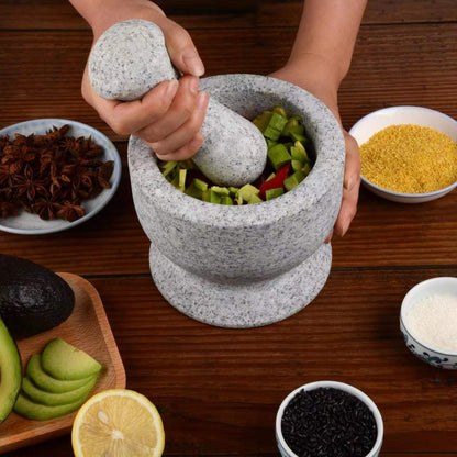 Tianman Marble Replacement Pestle 5.9" Length Polished, Use Pestle on Both Ends (Only Pestle Mortar Not Included) (Grey Marble Polished)