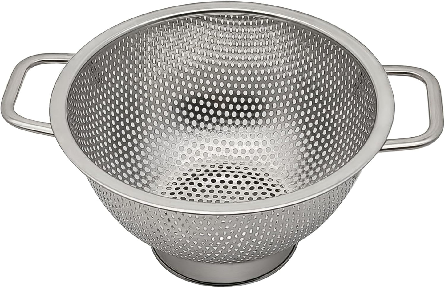 Fox Run Stainless Steel Colander, 4.7 Quart Over The Sink Pasta Strainer