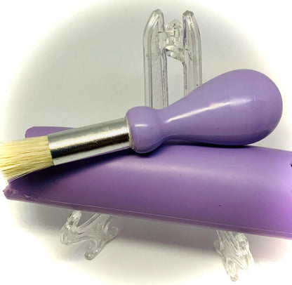 BonCera, Premium Ceramic Garlic Grater Plate Set - Purple Embossed