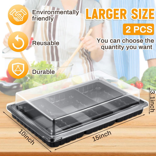 Shellwei 5 Pack Extra Large Charcuterie Board with Lid 15 x 10 Inch 3 Section Divided Catering Trays with Lids Large Disposable Travel Catering Serving Trays Platter (Black)