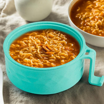 2 Sets 40 oz Microwave Ramen Bowl with Handles, Yellow,Orange