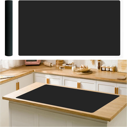 Extra Large Non-Slip Silicone Mat, 32.3x24 Inch Cut-to-Fit Counter Protector,Heat & Waterproof Drawer Liner, Food Grade Durable Desk Mat, 1.2mm Thick Gray